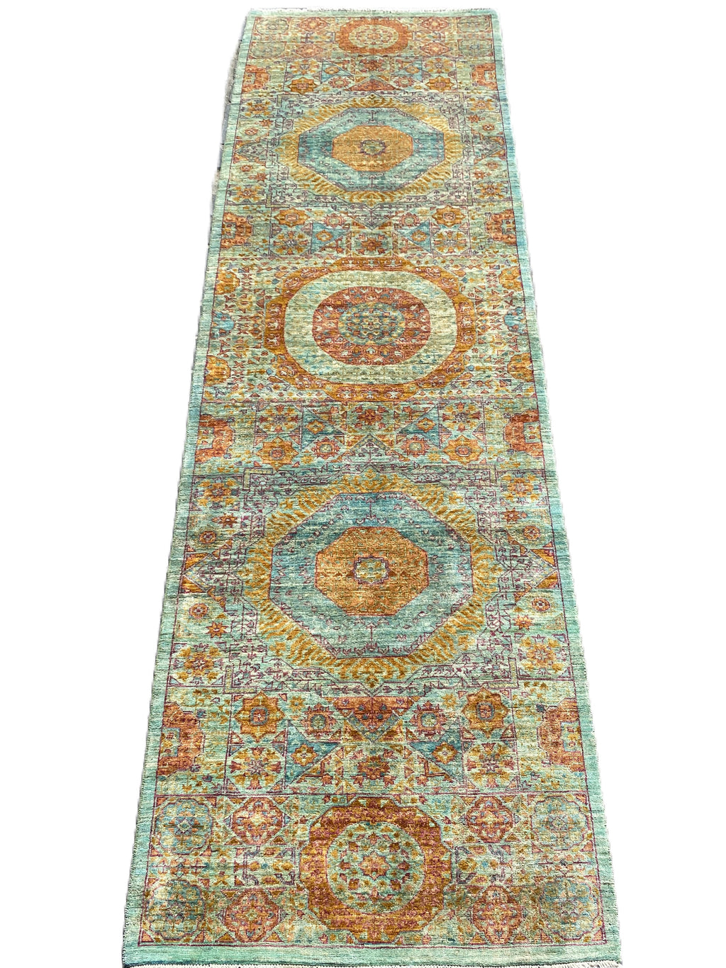 1022/16-42 Mamluk Egyptian Rug 2'5" x 9'8"