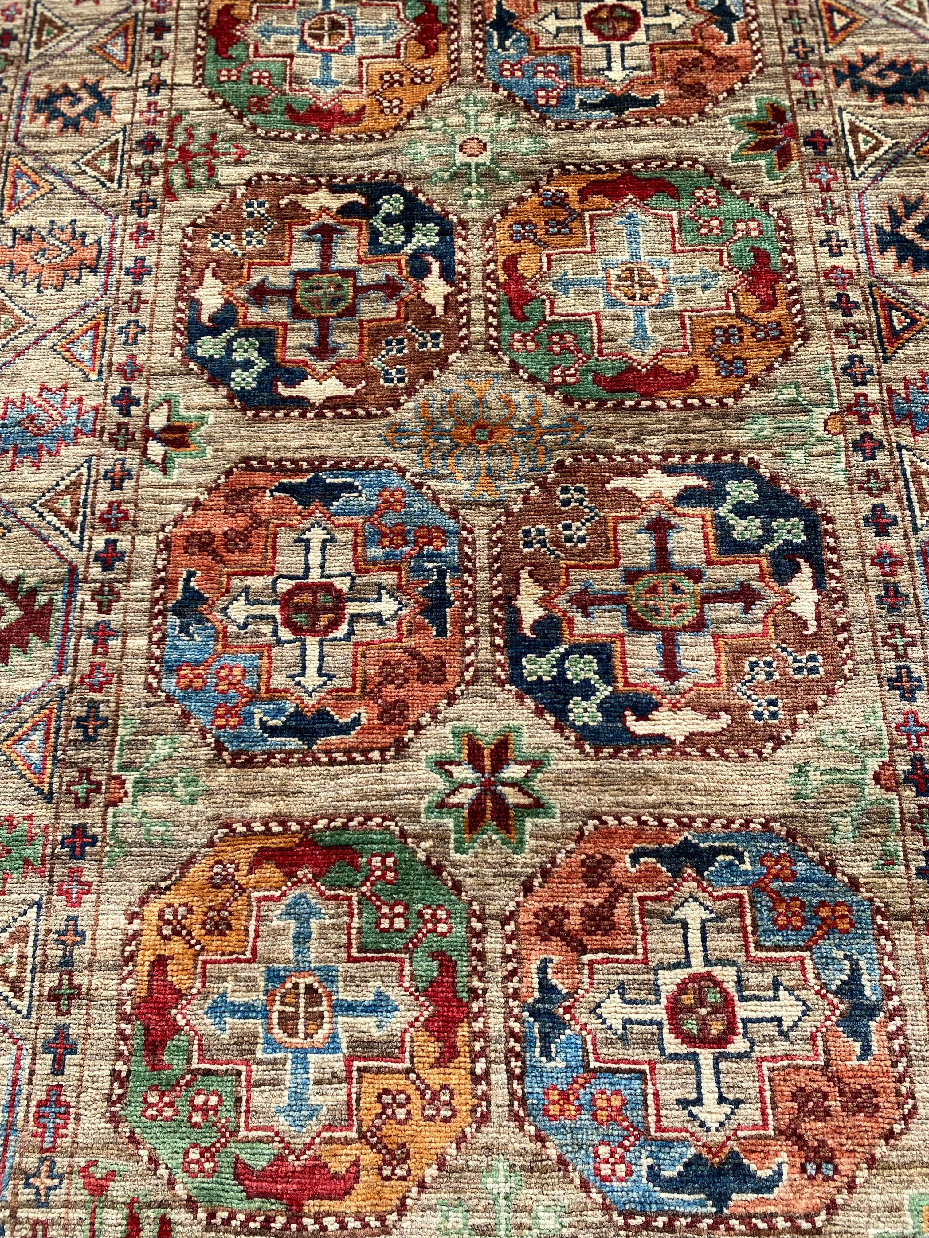 1022/22-78 Turkman Afgan Rug 2'10" x 10'5"