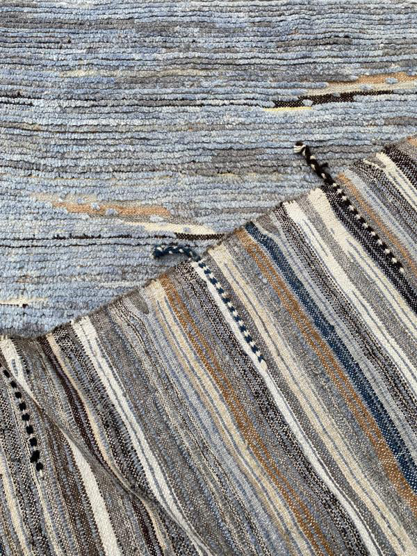 63908 Modern Afgan Rug 9' x 11'8"