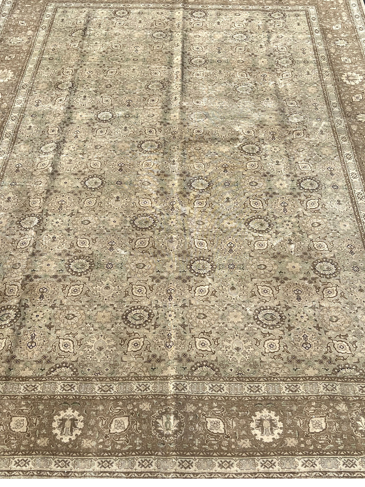 70 Antique Tabriz Rug 9'9" x 14'2"