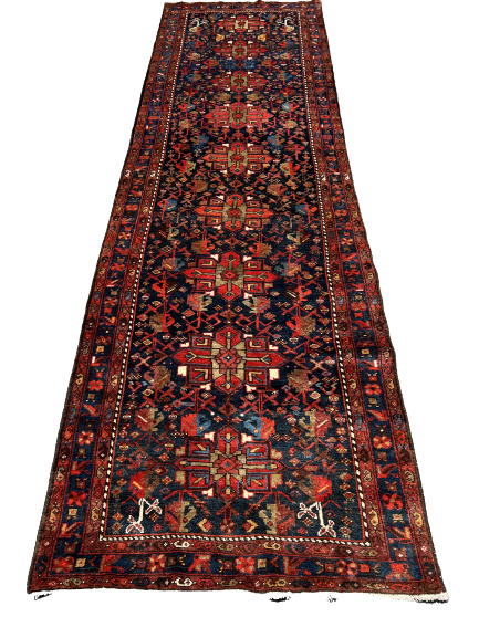 C299679 Antique South Iran Village Runner - 4'1" x 13'2"