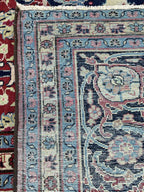 63480 Antique Tabriz 8'11" x 11'11"