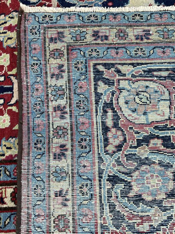 63480 Antique Tabriz 8'11" x 11'11"