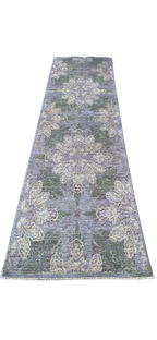 European inspired wool runner 2'11" x 9'9"