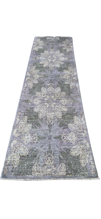 European inspired wool runner 2'11" x 9'9"