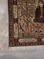 61285 Antique Bakhtiar rug 4.7x5.6