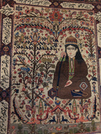 61285 Antique Bakhtiar rug 4.7x5.6