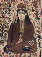 61285 Antique Bakhtiar rug 4.7x5.6