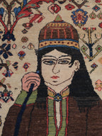 61285 Antique Bakhtiar rug 4.7x5.6