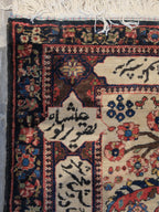 61285 Antique Bakhtiar rug 4.7x5.6