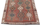 63260 Vintage Ghashghai Turk Baft Persian Rug 4'3" x 8'9"