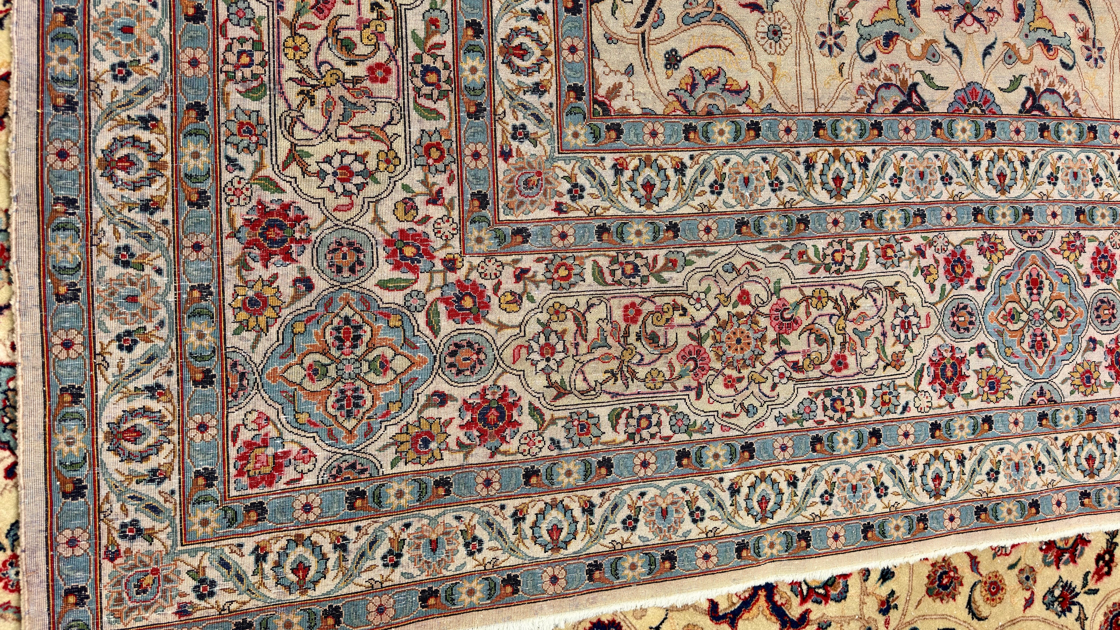 5126 Vintage Signed Kashan