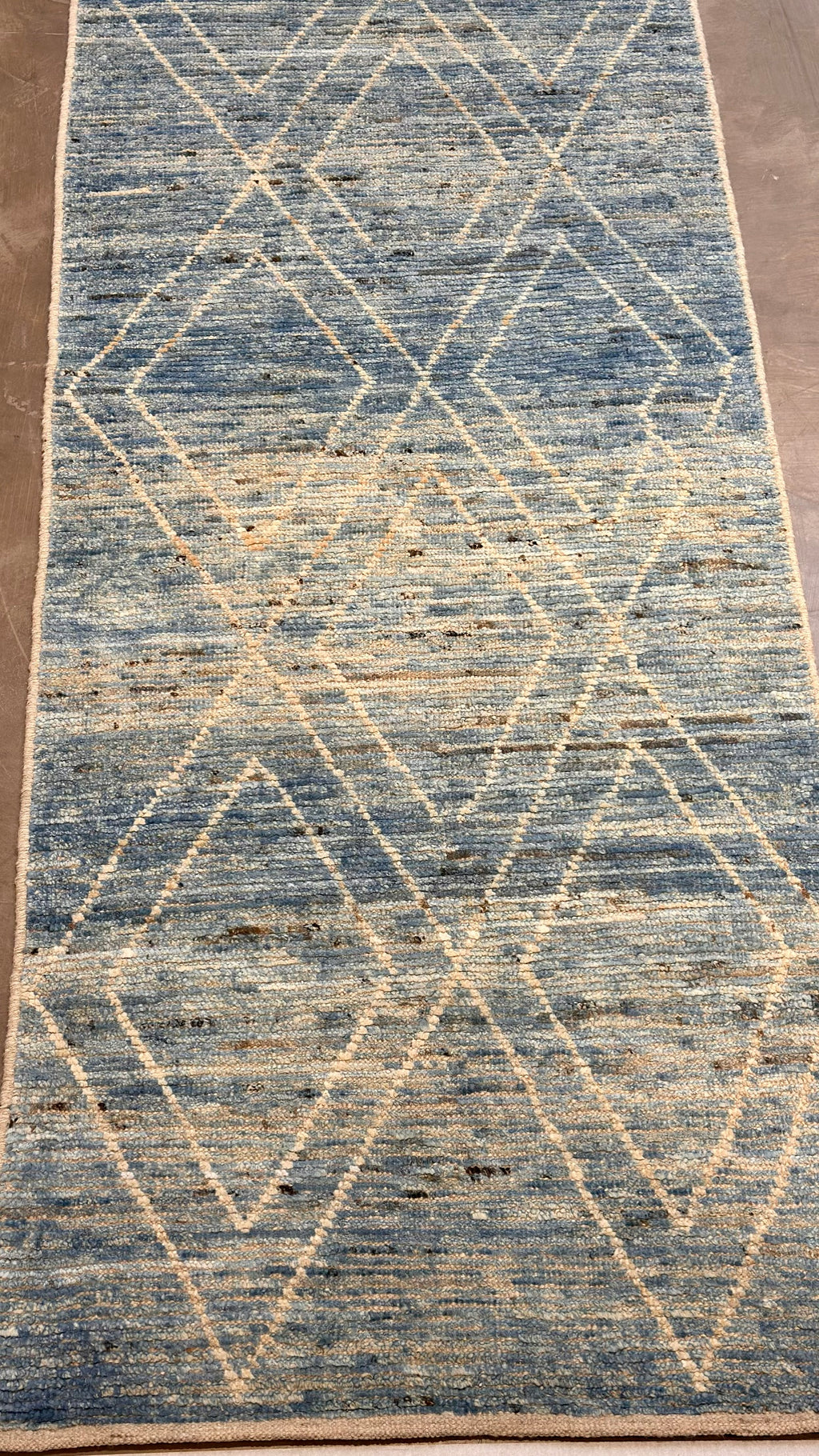 63880 Morrocon design runner, all wool , 3.02x16.01