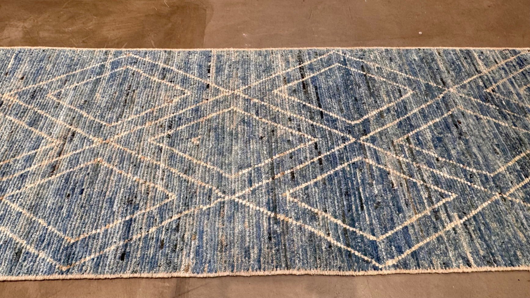 63880 Morrocon design runner, all wool , 3.02x16.01