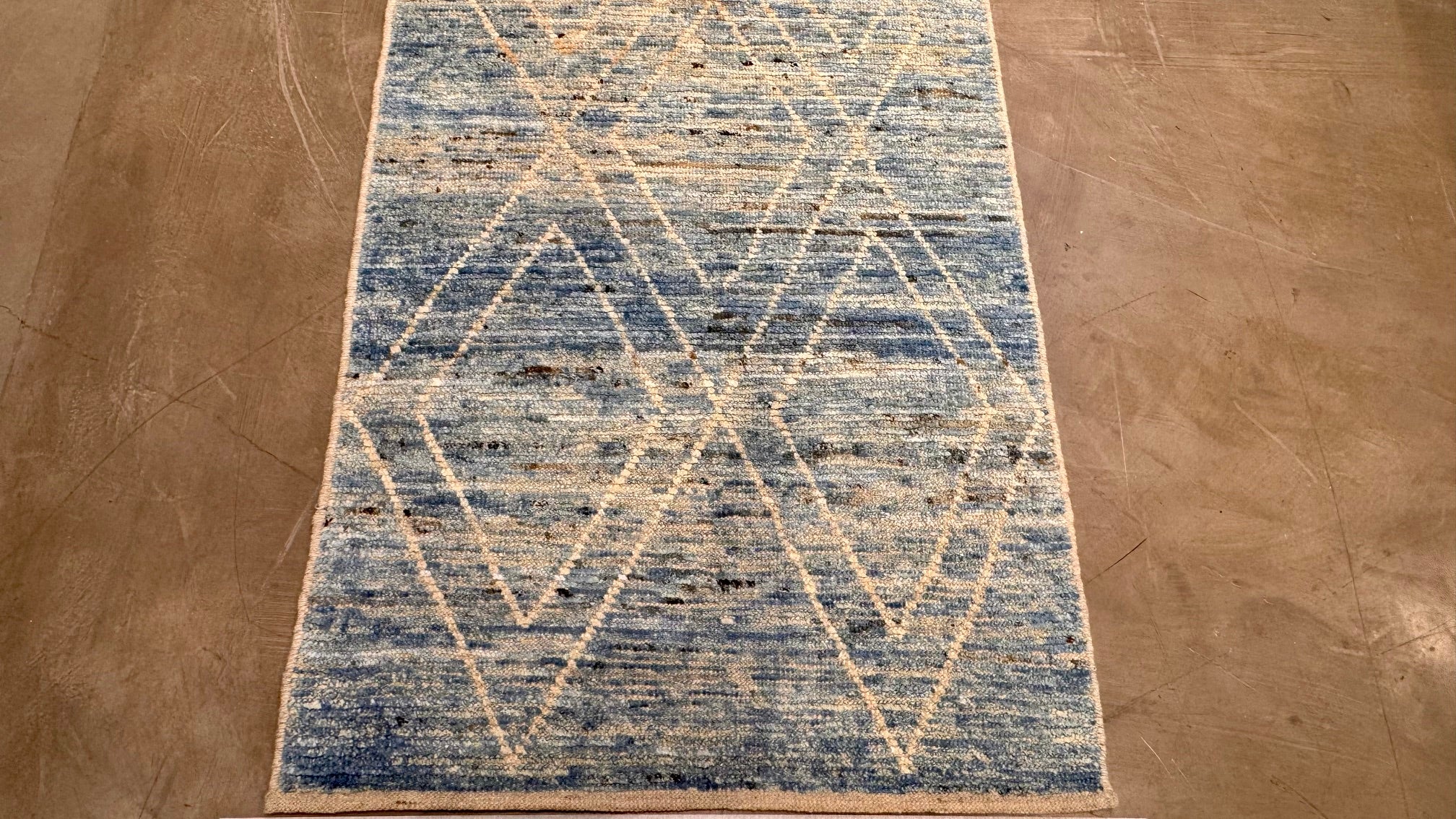 63880 Morrocon design runner, all wool , 3.02x16.01