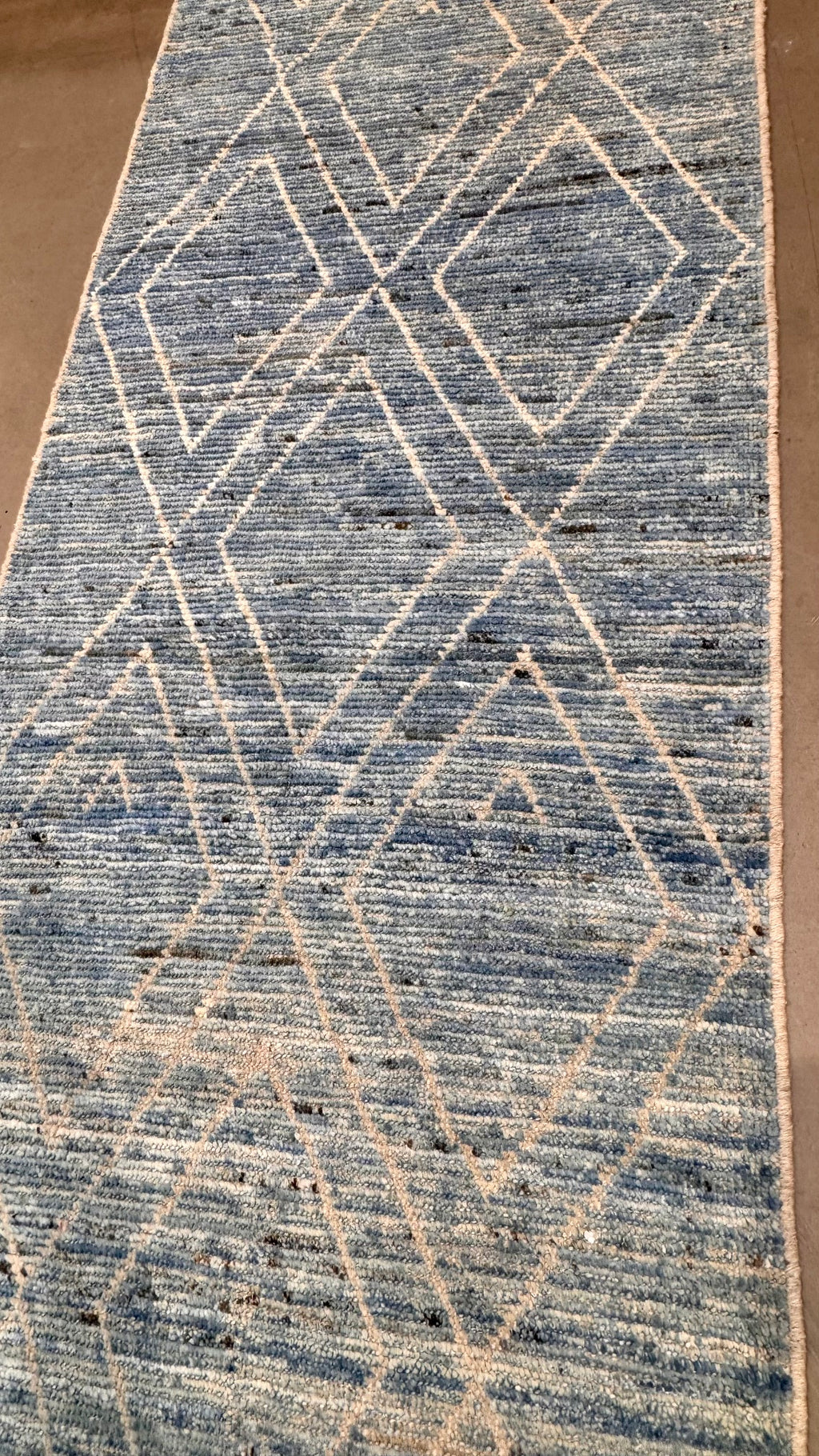 63880 Morrocon design runner, all wool , 3.02x16.01