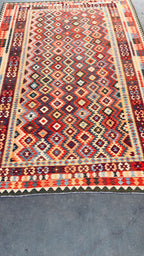 57529 Oversize Afgan kilim 16'3"x10'2"