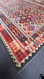 57529 Oversize Afgan kilim 16'3"x10'2"