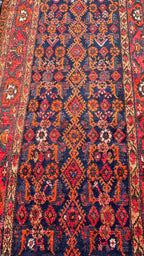 37964 Vintage Persian Tribal Runner 3.8x17.3