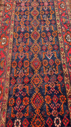 37964 Vintage Persian Tribal Runner 3.8x17.3