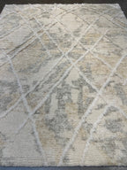 P81642 8'x10'  Hand made wool Moroccon design liquidation