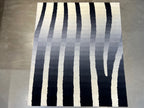 1006 8'x10' Tamarian Nepalese rug Liquidation Zebra Ombre Noir
