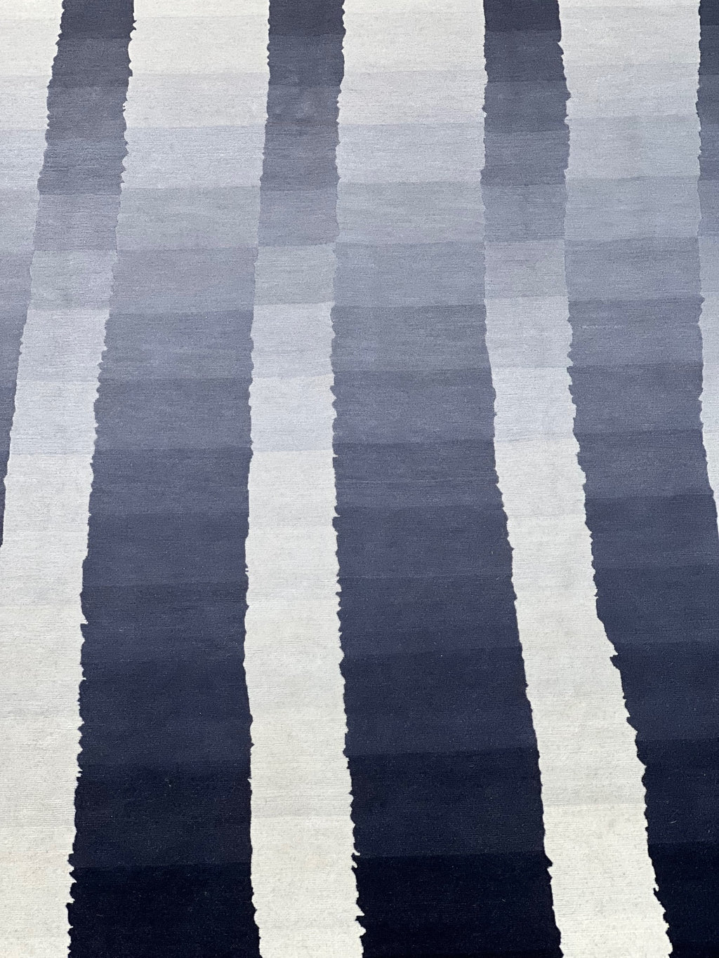 1006 8'x10' Tamarian Nepalese rug Liquidation Zebra Ombre Noir