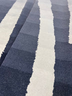 1006 8'x10' Tamarian Nepalese rug Liquidation Zebra Ombre Noir
