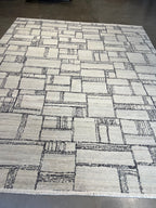 1017 8'x10' Tamarian Nepalese TM62 Black & White