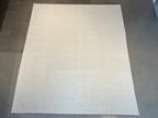 1027 Hand knotted wool rug solid White 9'x12'