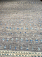 #1056  9'x12'4" Afgan Moroccon design  hand knotted wool rug