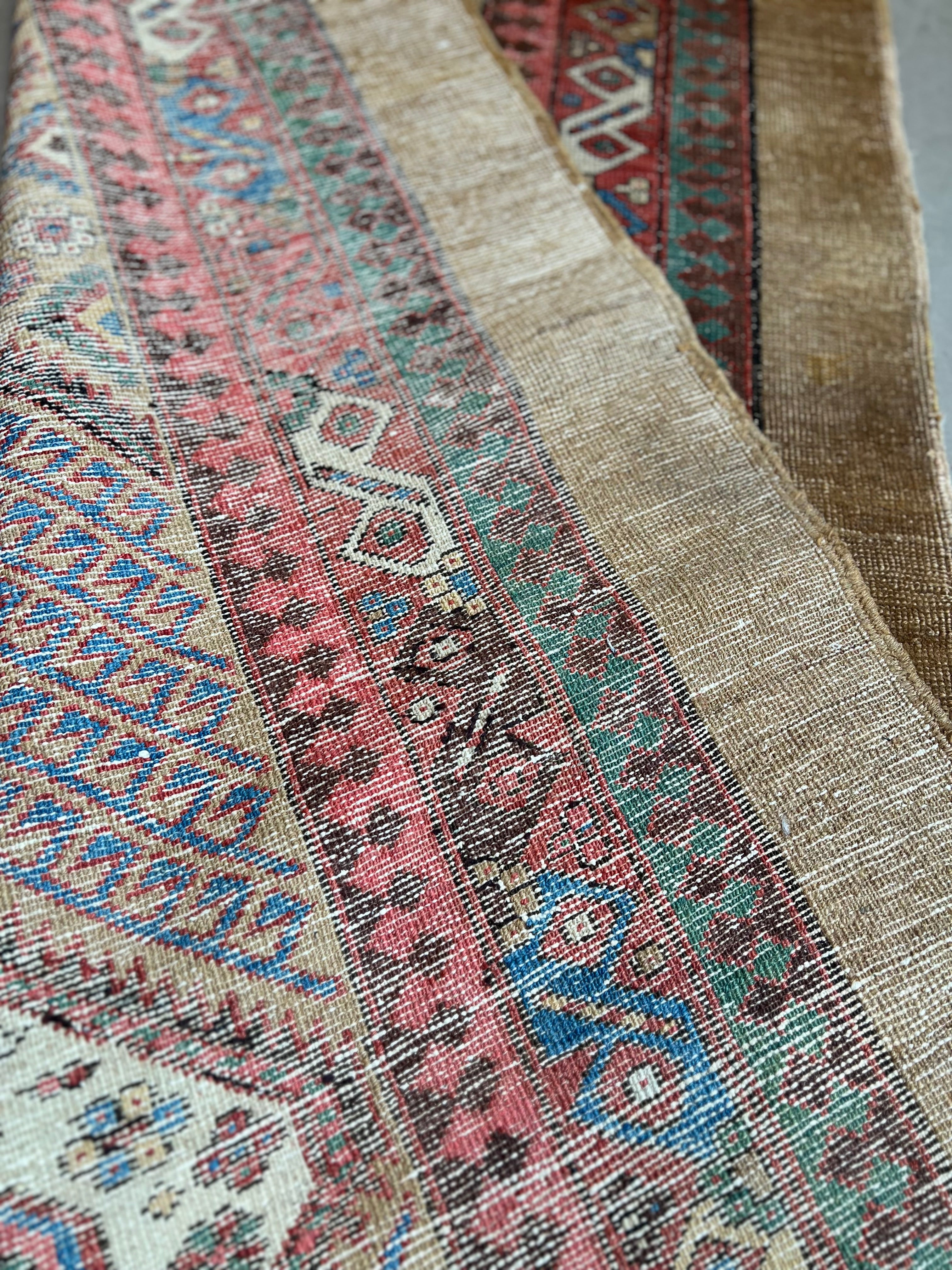 60084 Antique Iran Sarab Runner 3'5"x14'1"