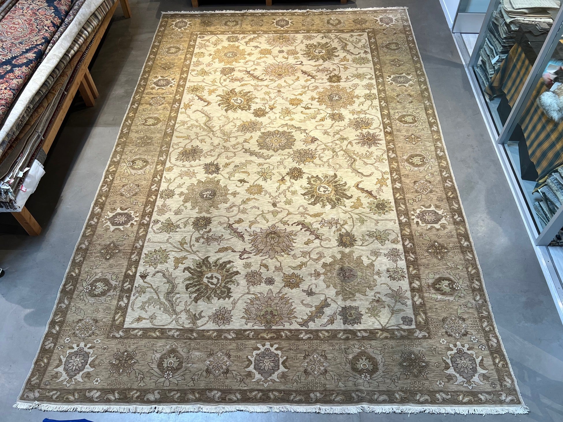 59073 Oversize Hand knotted Mahal design  12'2"x19'