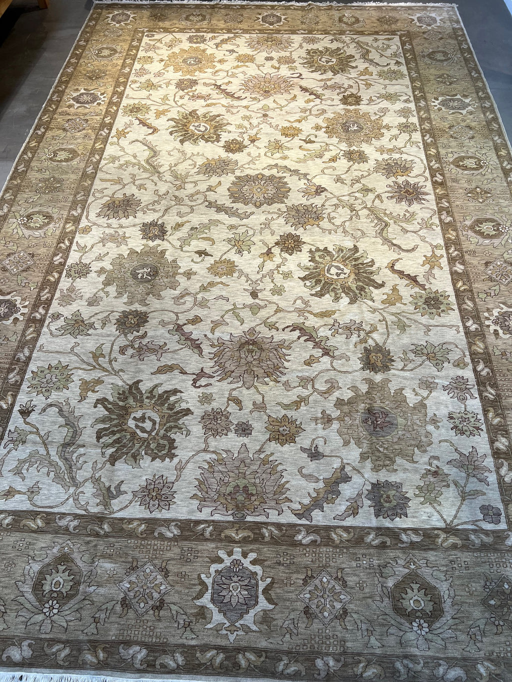 59073 Oversize Hand knotted Mahal design  12'2"x19'