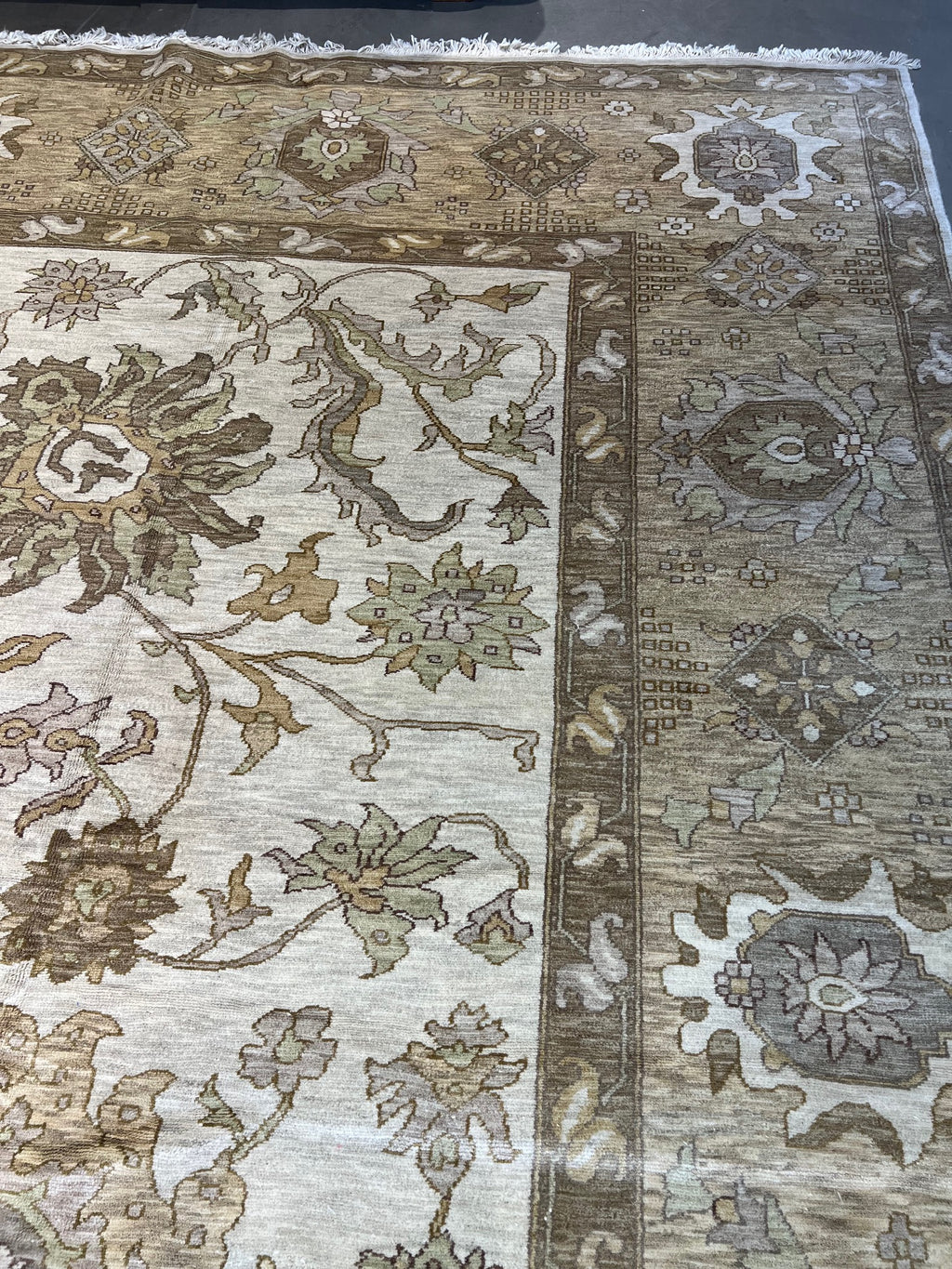 59073 Oversize Hand knotted Mahal design  12'2"x19'