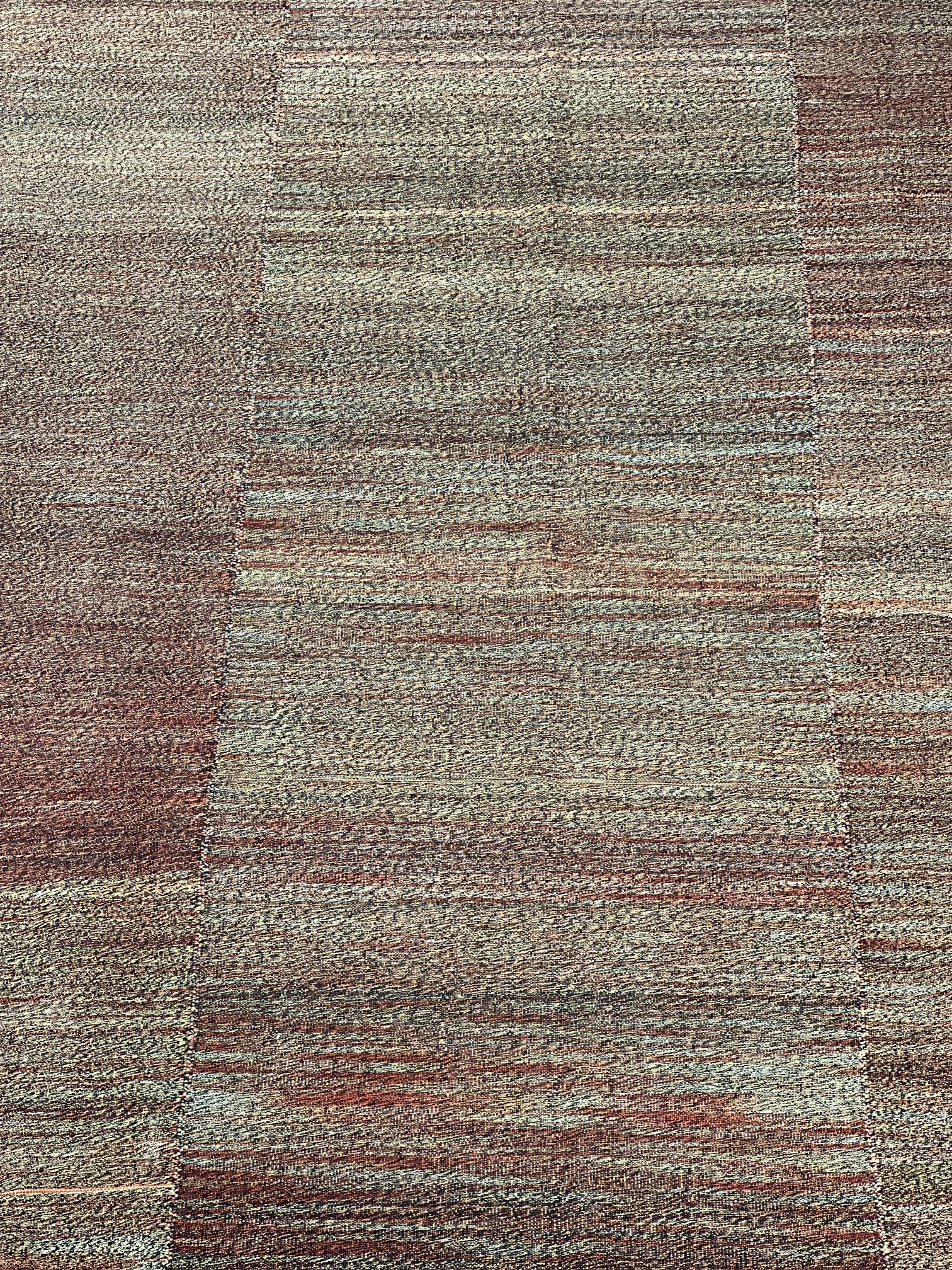 55132 Simple Persian Mazandaran Kilim  11'x12'7"