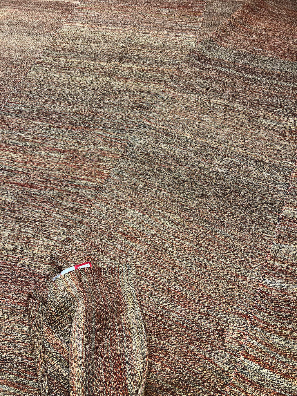 55132 Simple Persian Mazandaran Kilim  11'x12'7"