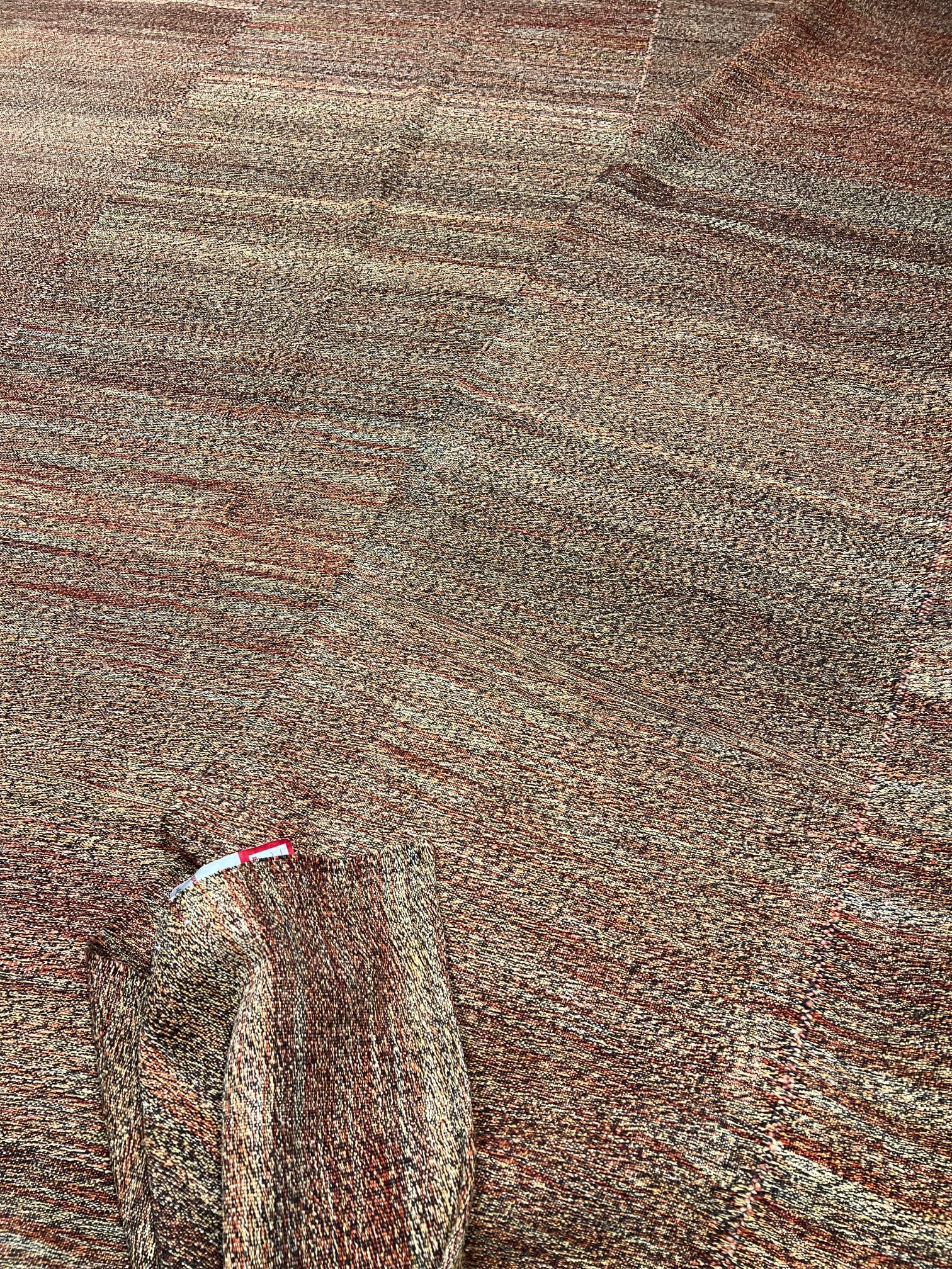 55132 Simple Persian Mazandaran Kilim  11'x12'7"