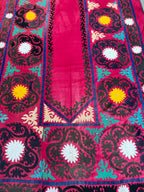 53091 5'4"x6'10" Rare Uzbekistan Suzani