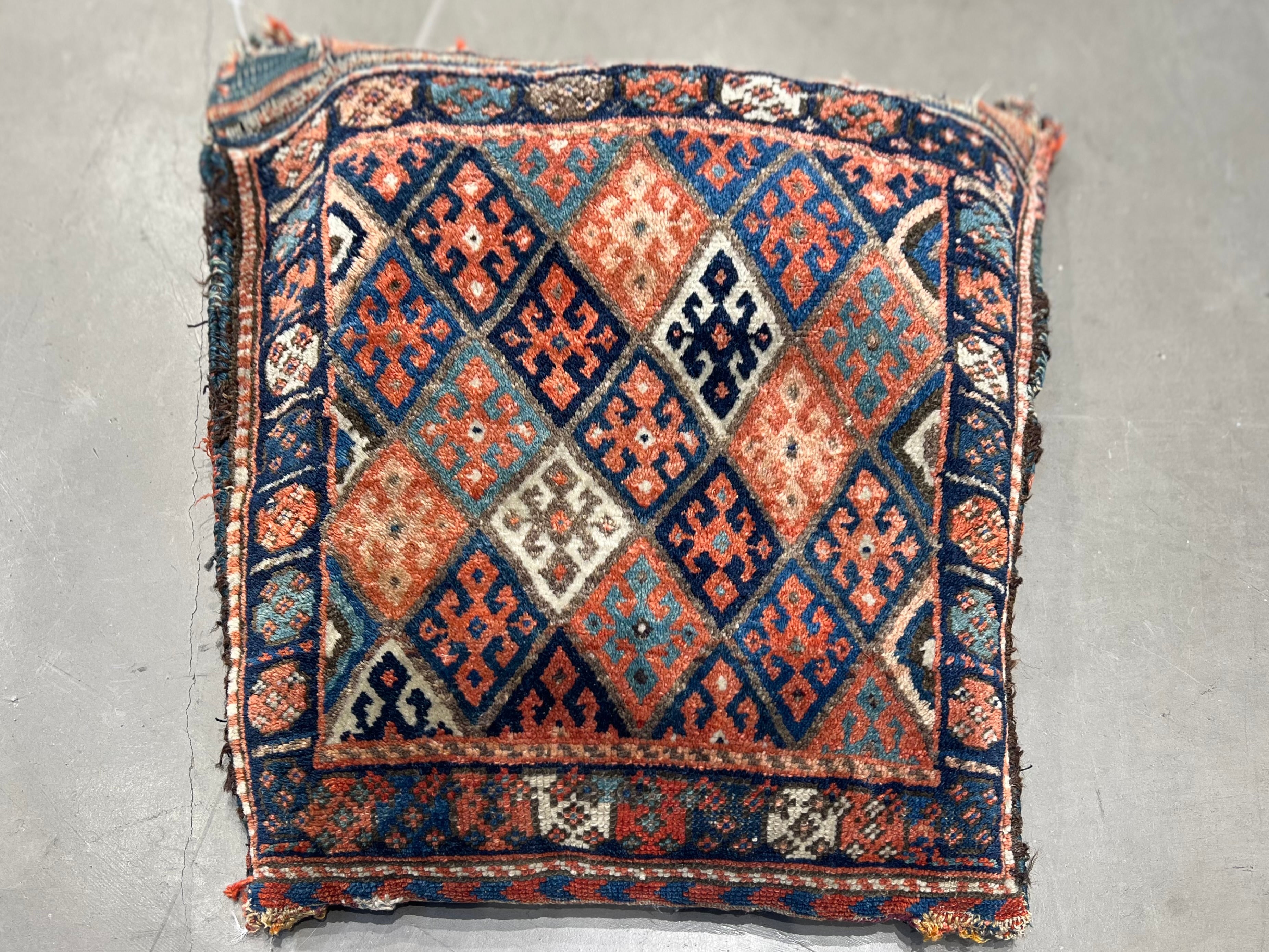 63020 Iran Pillow 1'9"x2' Antique Kurdish