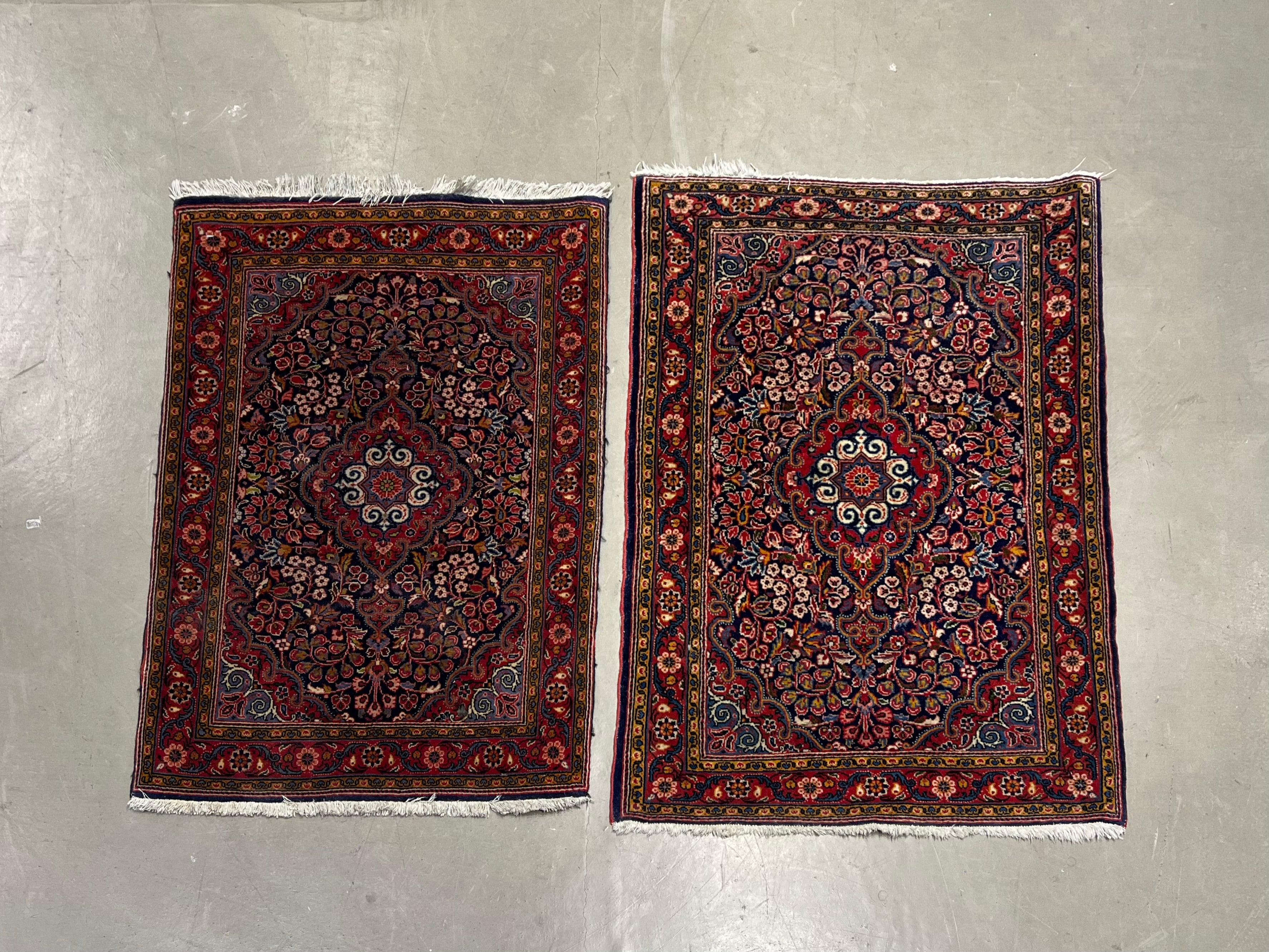 36187 Pair of Persian old JozanRugs
