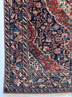 61289 Antique Kashan 4'5"x6'7"