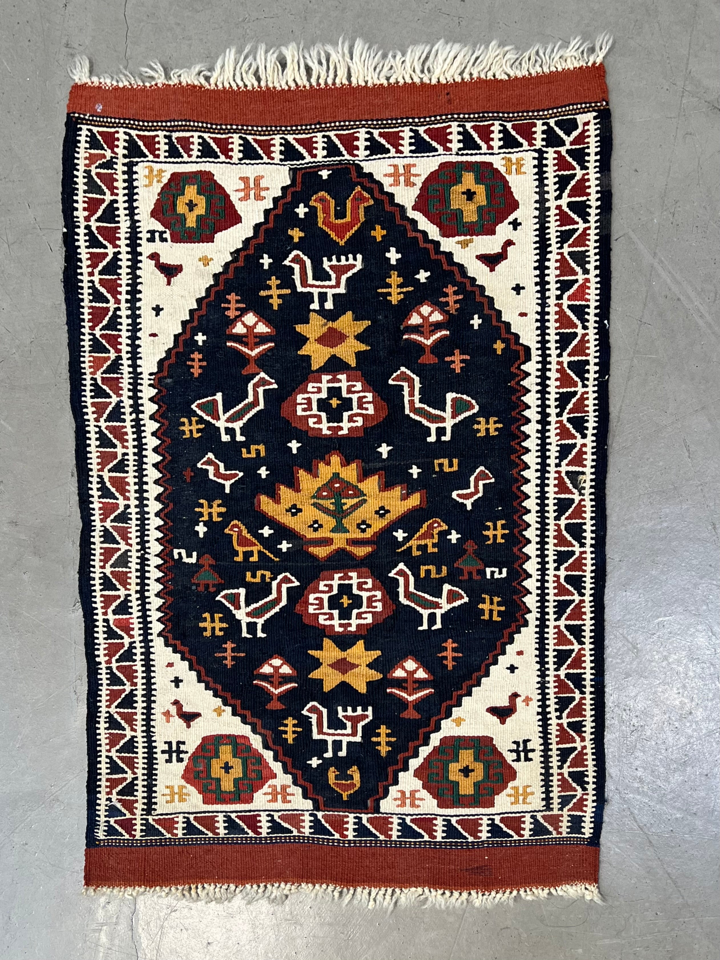 Small Persian Ghashghaie Kilim 2'1"x2'6"