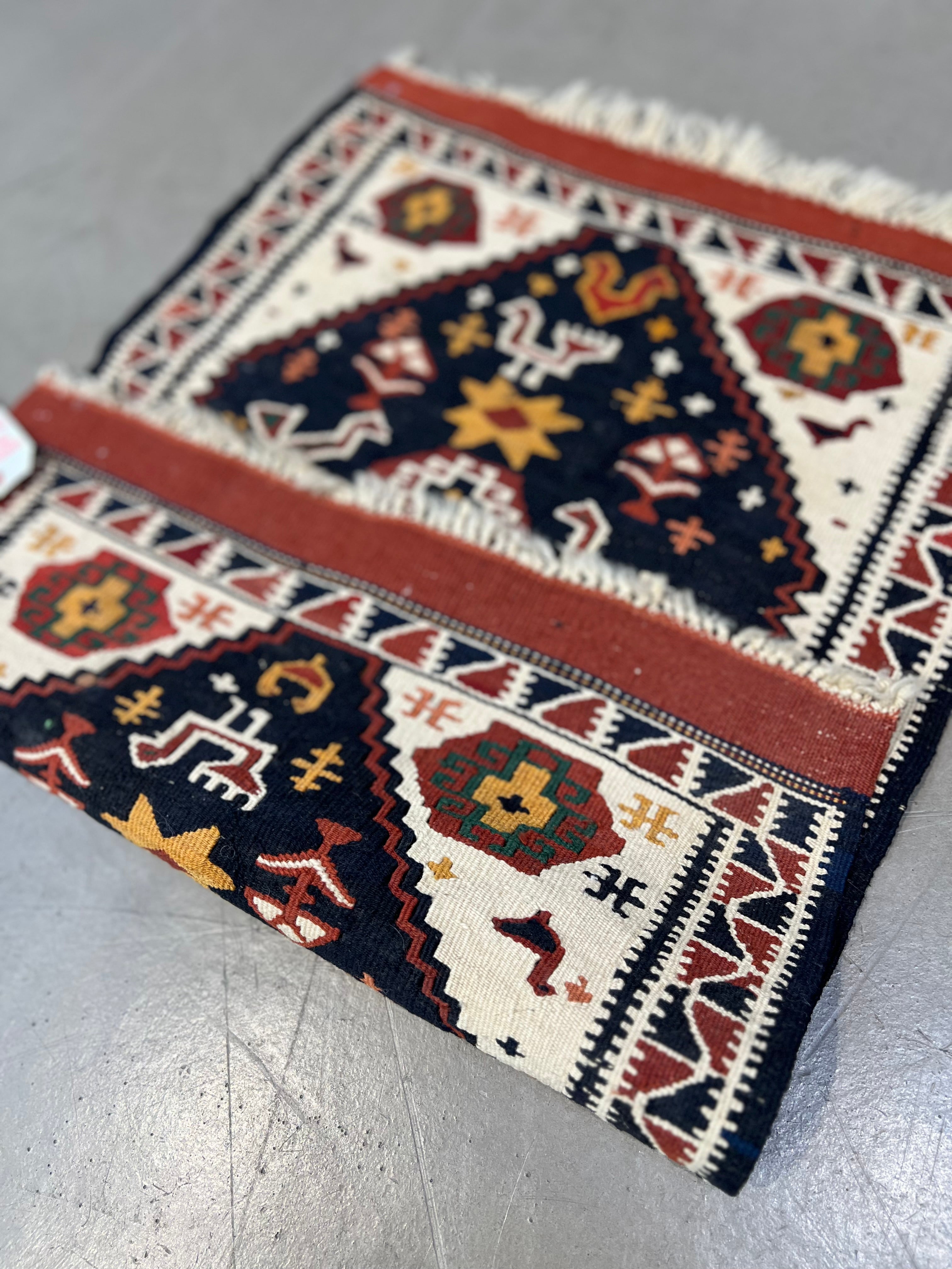 Small Persian Ghashghaie Kilim 2'1"x2'6"