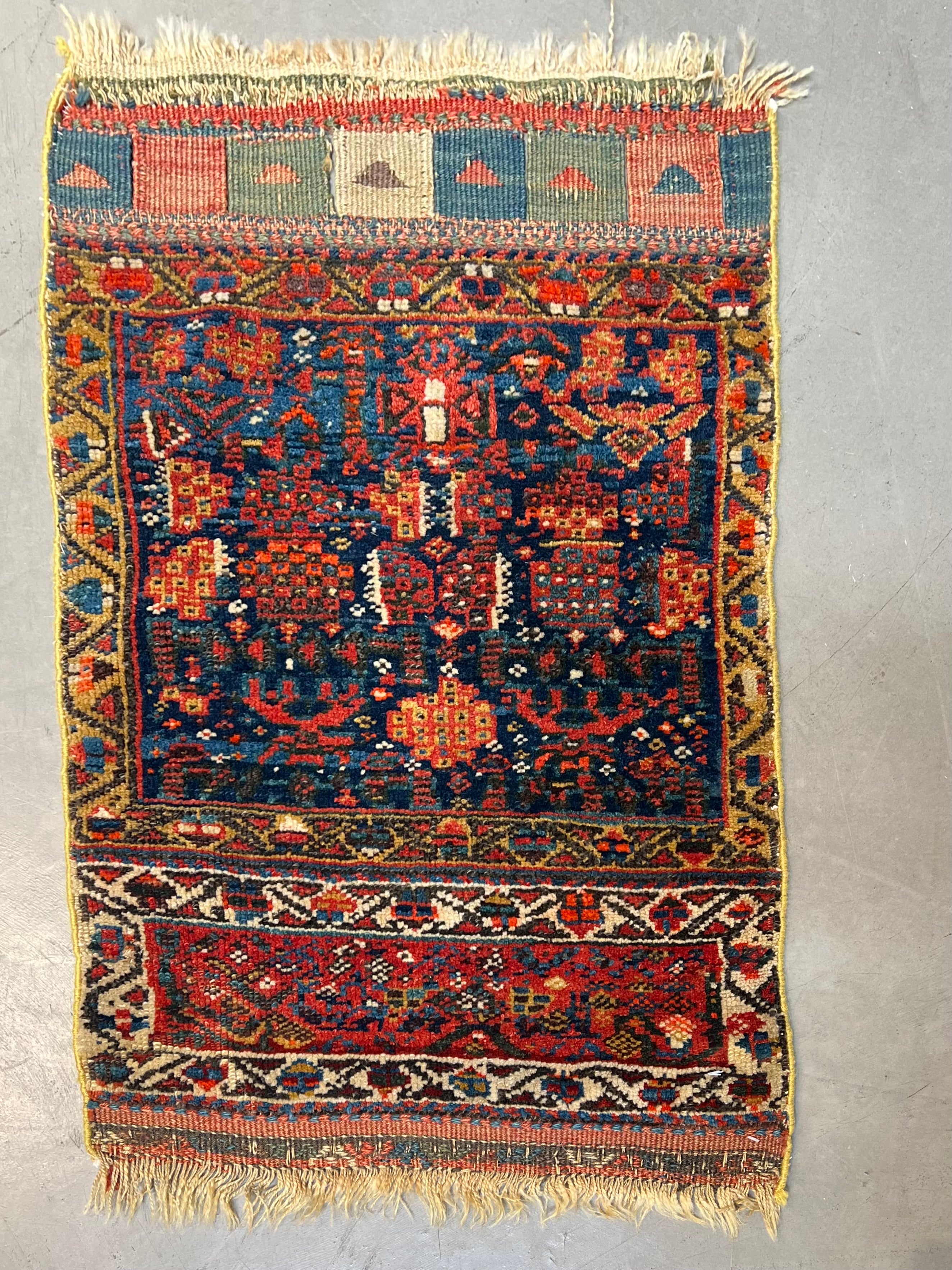 61269 Antique Persian mat 1'9"x2'6"