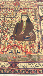 61285 Antique Bakhtiar rug 4.7x5.6