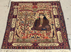 61285 Antique Bakhtiar rug 4.7x5.6