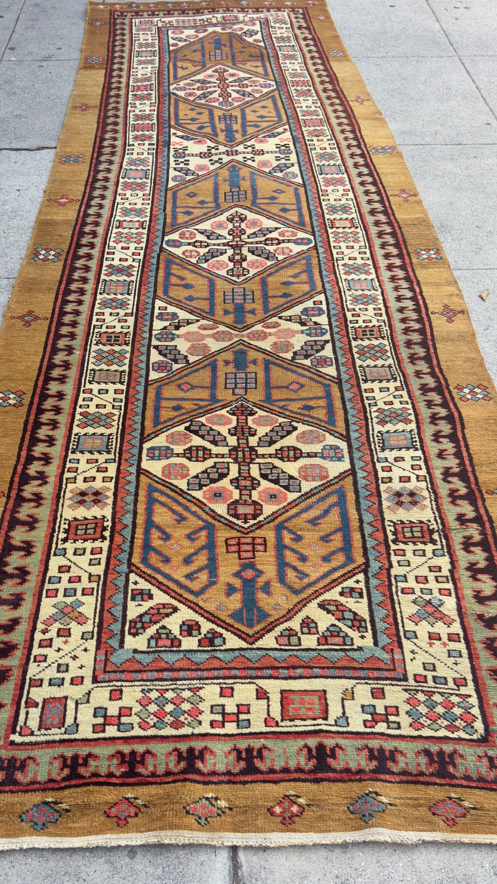 60077 Antique Sarab runner 3.08xs12.0