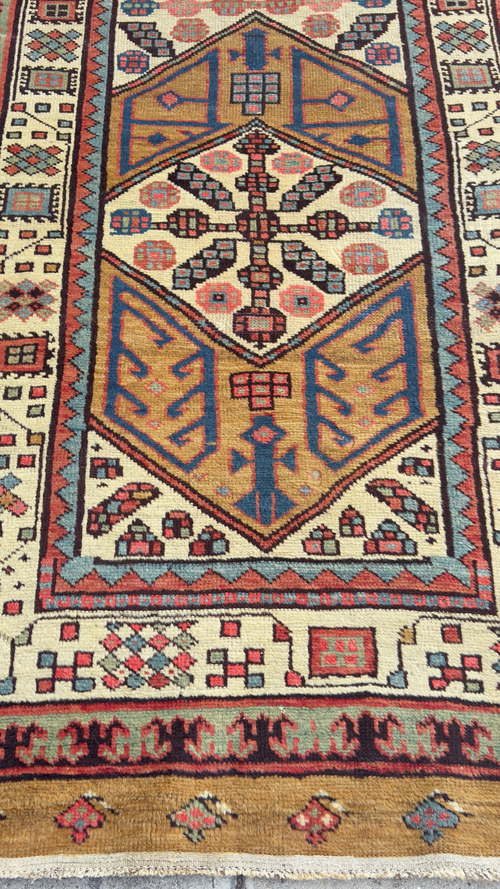 60077 Antique Sarab runner 3.08xs12.0