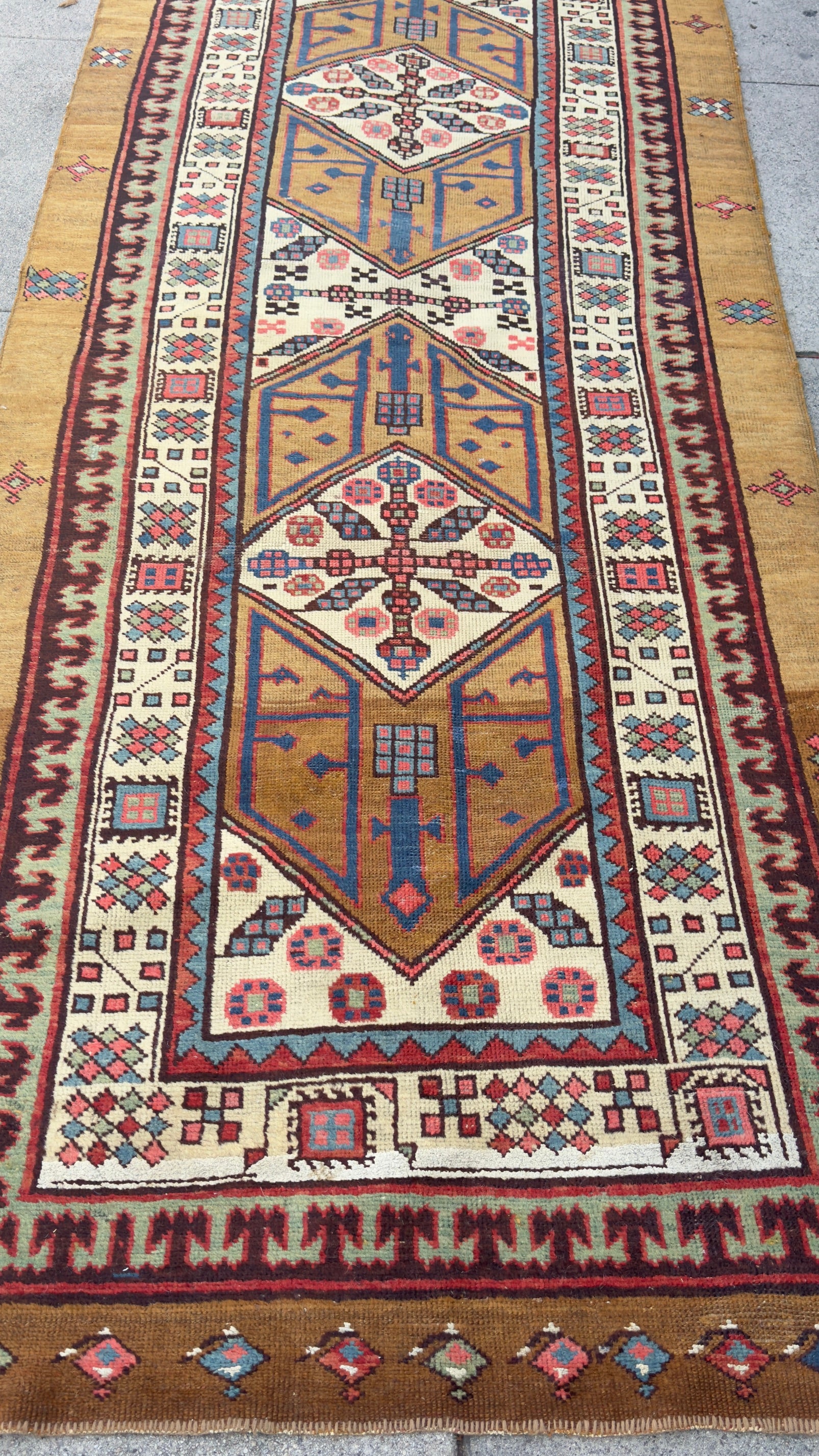 60077 Antique Sarab runner 3.08xs12.0